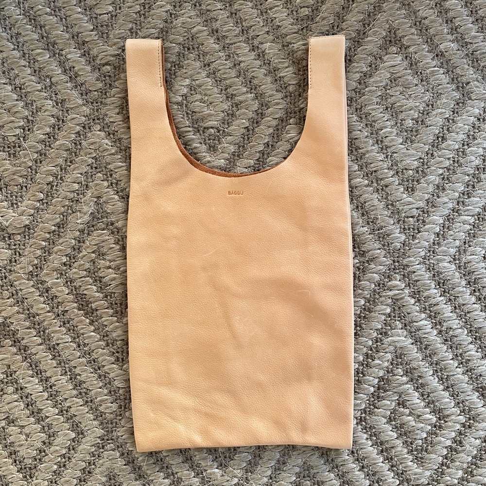 RARE Leather Baby Baggu